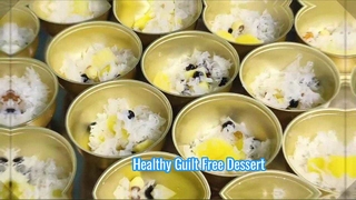 ของหวานหมากฝรั่งพีชเพื่อสุขภาพพร้อมรับประทาน